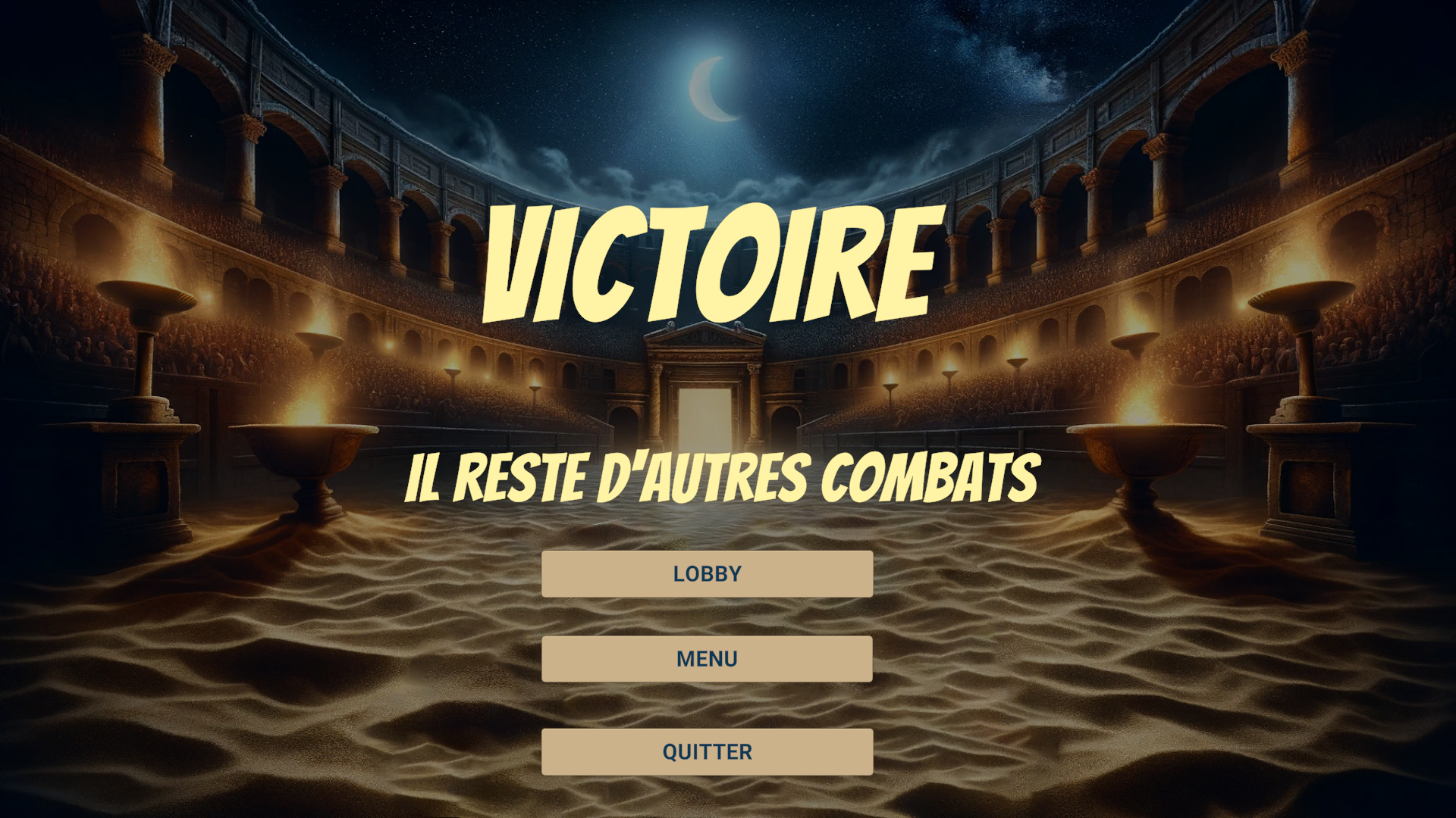 Ecran victoire